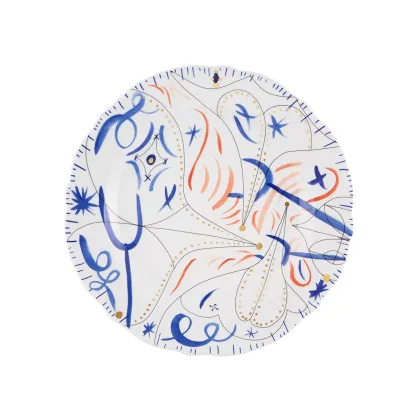 Zdjęcie Porcelanowy talerz-półmisek Folkifunki z wyjątkowym ekspresyjnym motywem - Vista Alegre