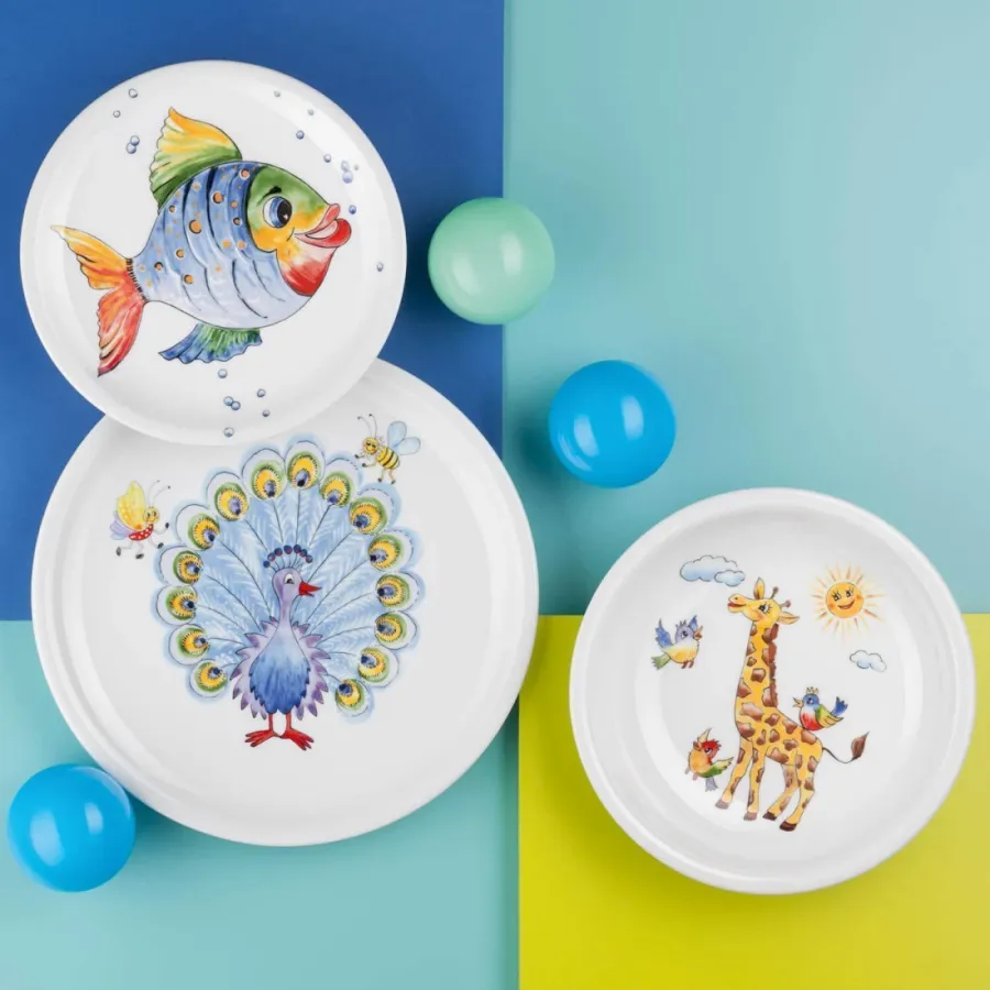 obrazek 3 Stylowy porcelanowy kubek zdobiony dziecięcym motywem zwierząt - Seltmann Weiden