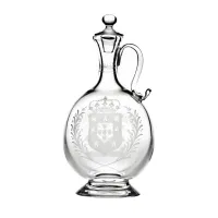Picture A unique crystal jug with a cork in a classic shape in a gift box - Vista Alegre