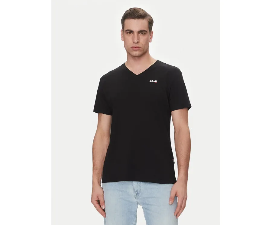 obrazek 1 SCHOTT N.Y.C. T-Shirt TSCASUALV Czarny Regular Fit