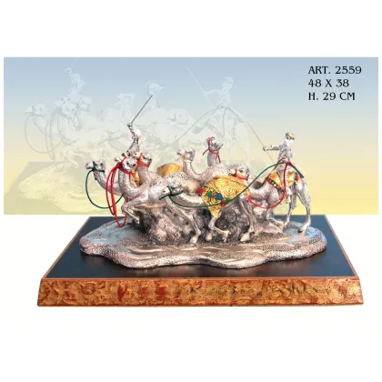 Zdjęcie Stylowa figura stada wielbłądów