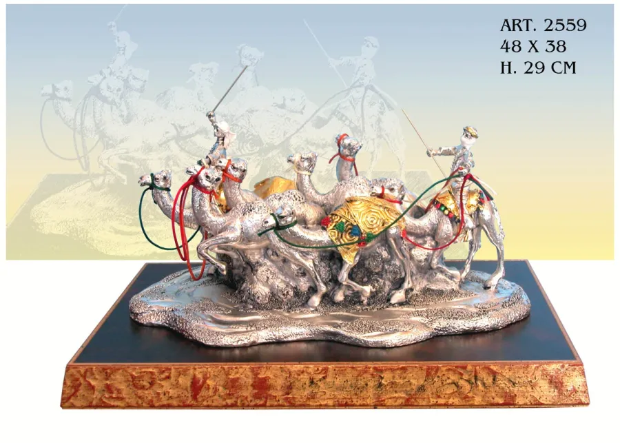 obrazek 1 Stylowa figura stada wielbłądów