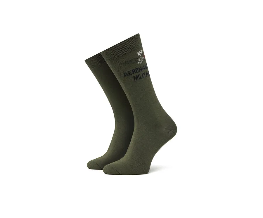 obrazek 1 Aeronautica Militare Skarpety Wysokie Męskie 251CZ011L499 Zielony