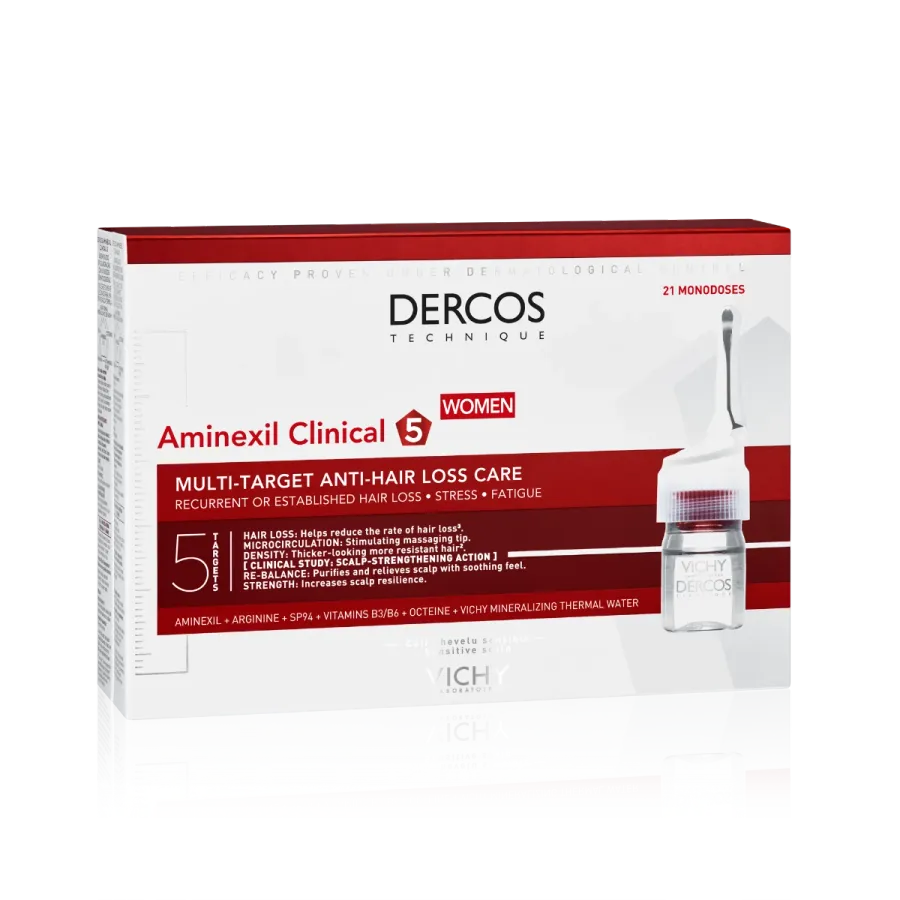 obrazek 1 Vichy Dercos Aminexil Clinical Women Kuracja przeciw wypadniu włosów u kobiet 126 ml