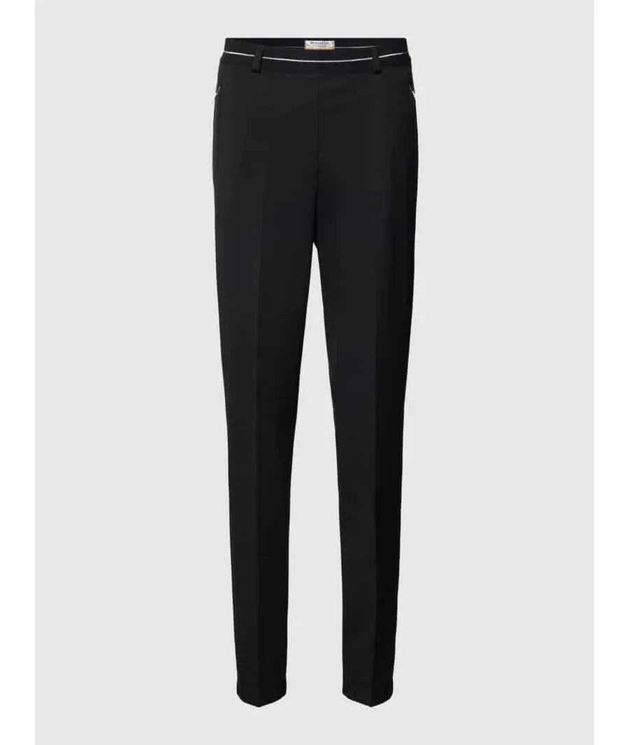 obrazek 1 Spodnie materiałowe o kroju super slim fit z kieszeniami zapinanymi na zamek błyskawiczny model ‘LILLYT’