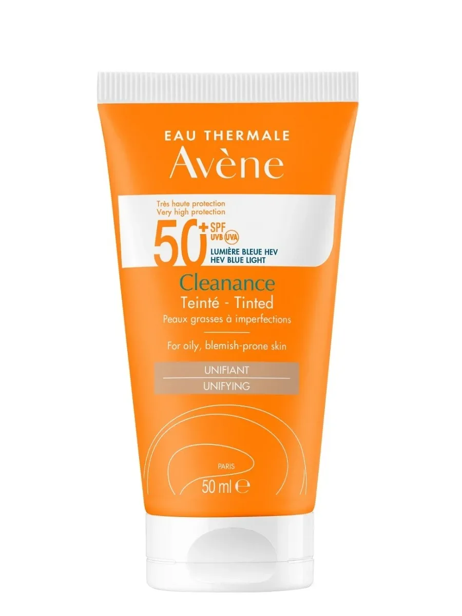 obrazek 1 Avène Sun Bardzo Wysoka Ochrona Przeciwsłoneczna Cleanance koloryzujący SPF50+  50 ml Avene