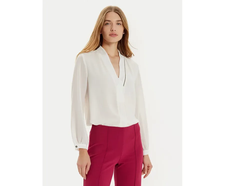 obrazek 1 Rinascimento Bluzka CFC0121170003 Biały Regular Fit