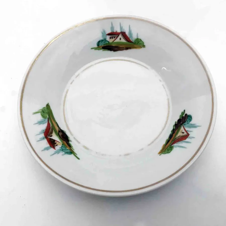 obrazek 9 XIX-wieczny serwis do herbaty z porcelany