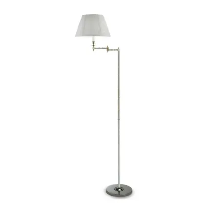 Zdjęcie Cudowna lampa podłogowa dekorowana srebrem płatkowym