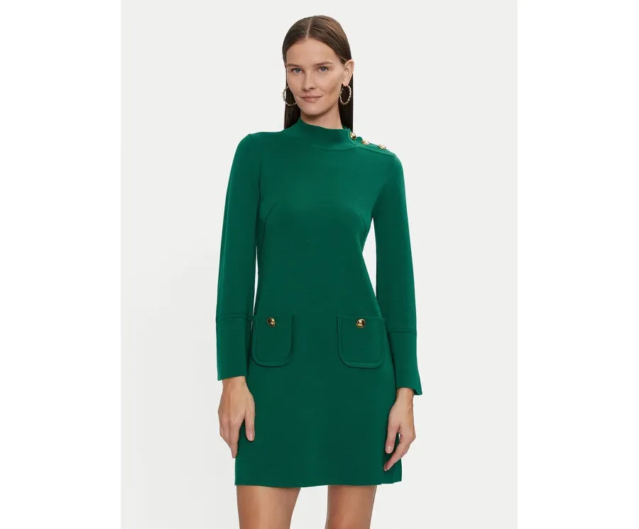 obrazek 1 Luisa Spagnoli Sukienka dzianinowa Melodiosa 58421 Zielony Regular Fit