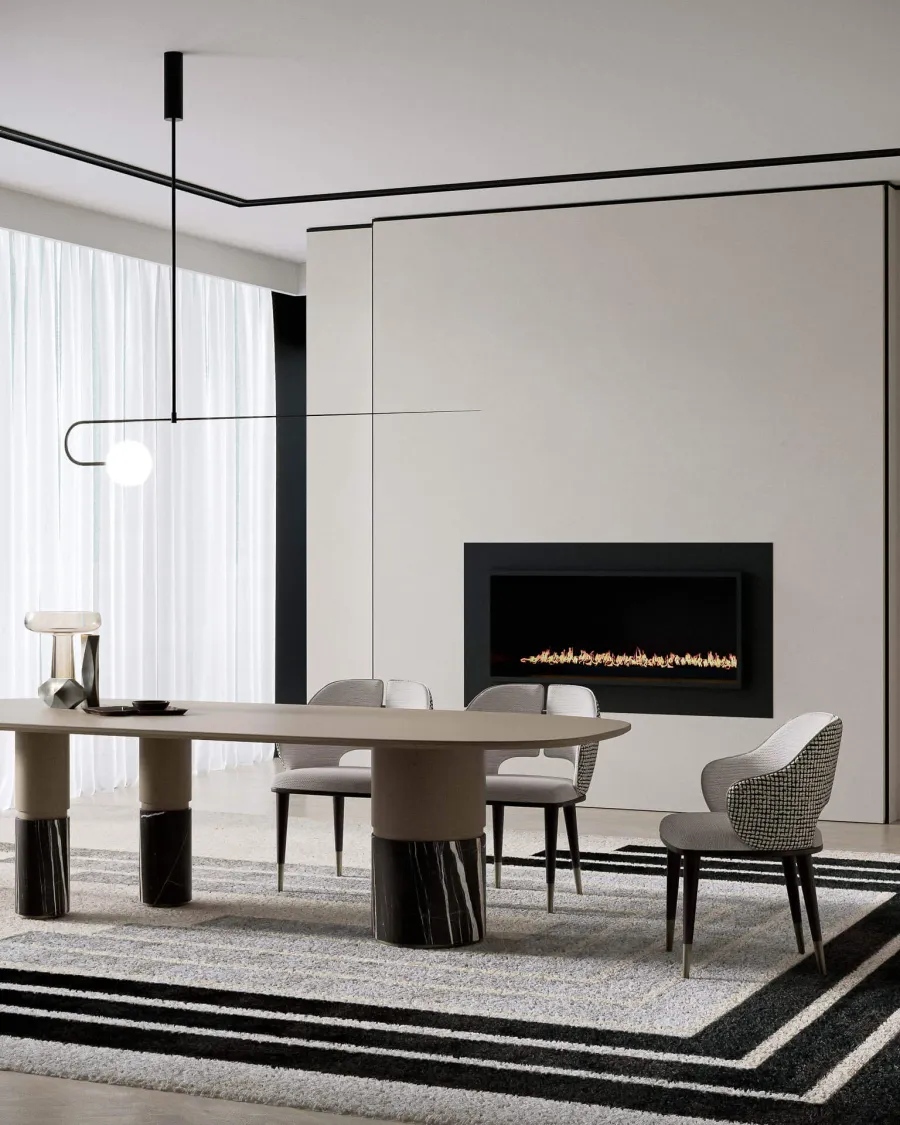 obrazek 9 Ekskluzywne włoskie krzesło w stylu modernistycznym do jadalni