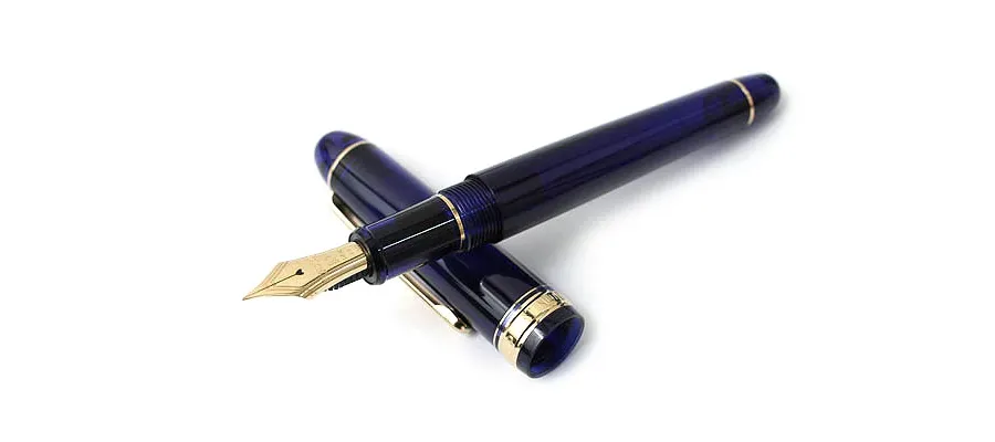 picture 1 Platinum Century Chartres Blue Fountain Pen