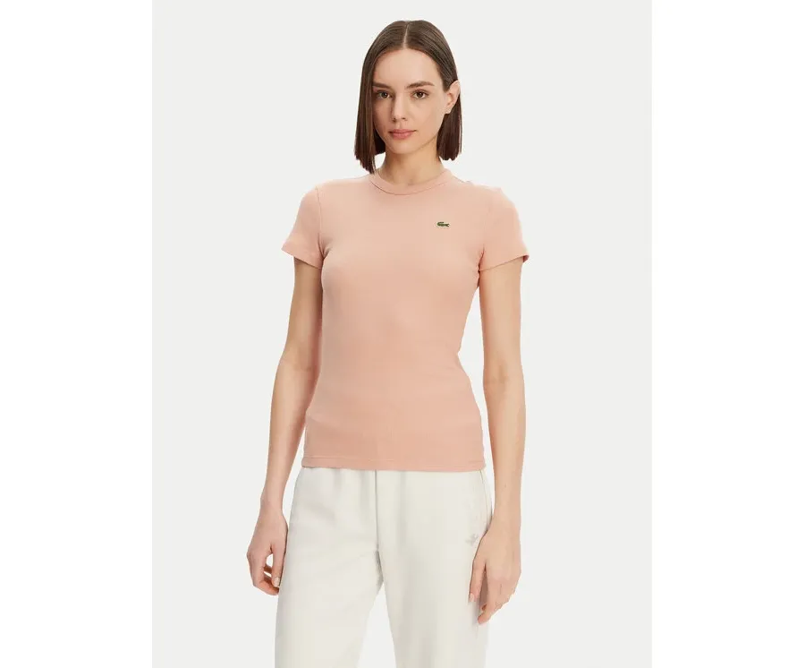 obrazek 1 Lacoste T-Shirt TF5538 Pomarańczowy Slim Fit