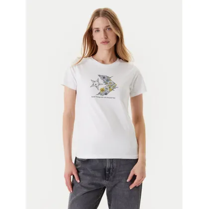 Zdjęcie Converse T-Shirt Nature Star Chevron 10027752-A02 Biały Regular Fit