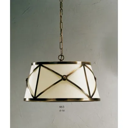 Zdjęcie Stylowa lampa sufitowa z mosiężnymi krawędziami - Il Paralume Marina