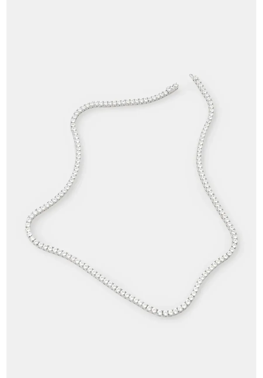 obrazek 1 HATTON LABS naszyjnik srebrny Classic Tennis Chain S HL.W4.861.01