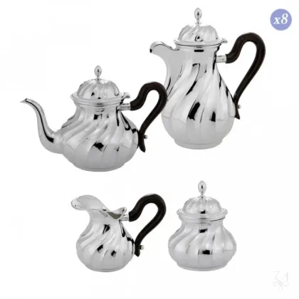 Picture Prestigious silver coffee set for 8 people – Zaramella Argenti