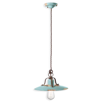Zdjęcie Wyjątkowa włoska lampa wisząca retro