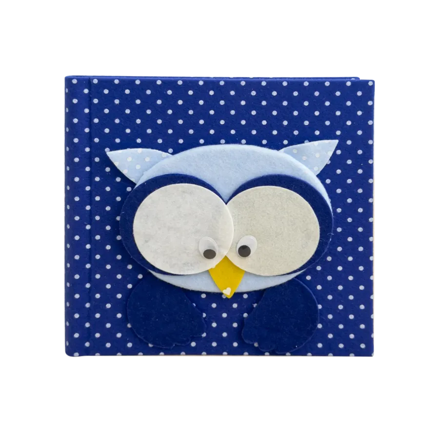 obrazek 1 Niepowtarzalny dziennik rozwoju dziecka z okładką z niebieską sową