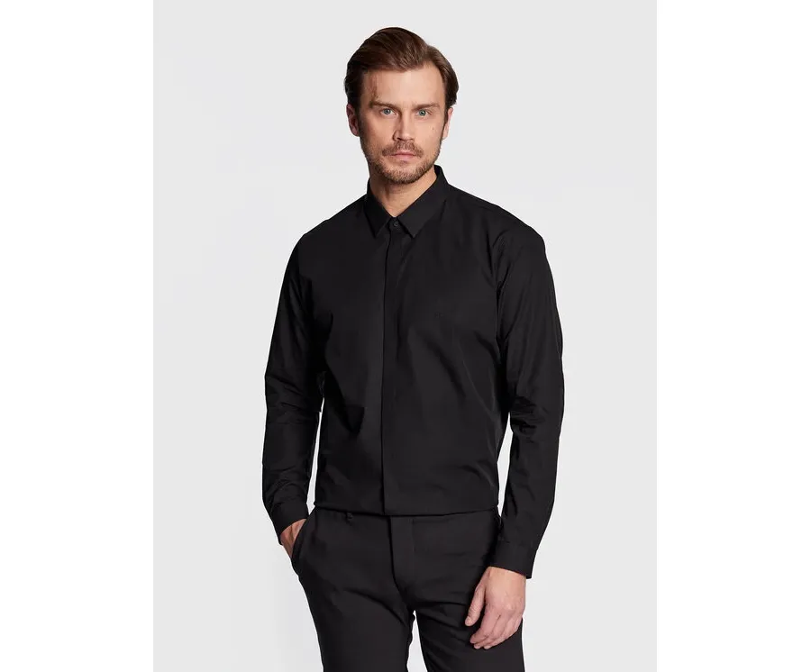 obrazek 1 Calvin Klein Koszula Hidden K10K109891 Czarny Extra Slim Fit