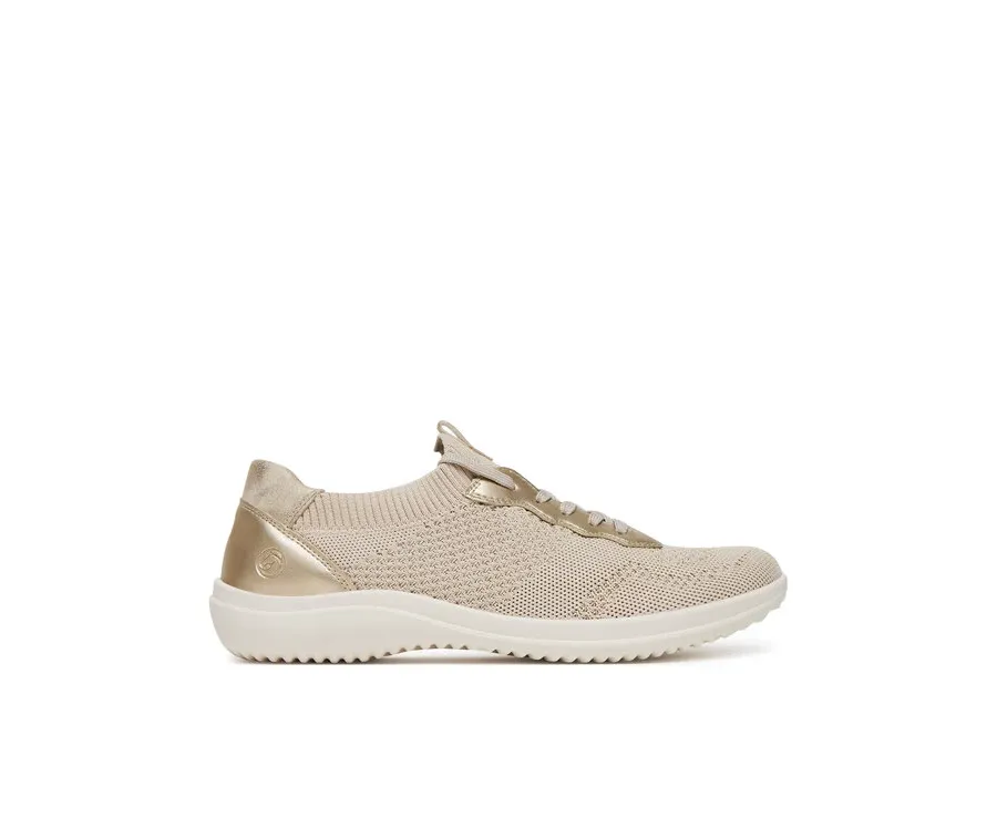 obrazek 1 Remonte Sneakersy D1E05-60 Złoty