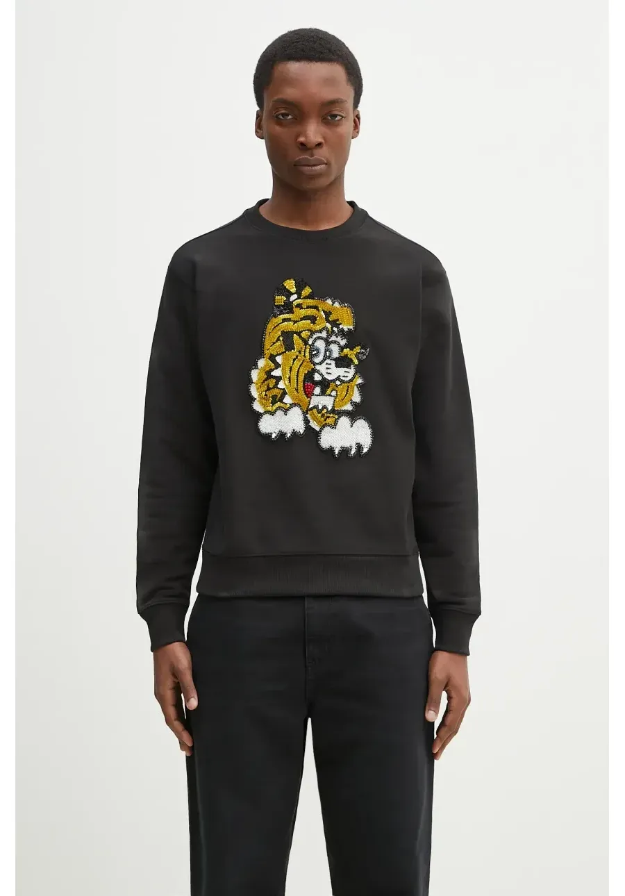 obrazek 1 Kenzo bluza bawełniana x Verdy kolor czarny z aplikacją FF58SW2764MC.99J