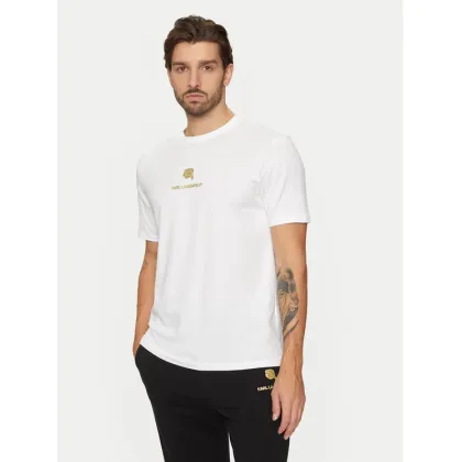 Zdjęcie KARL LAGERFELD T-Shirt 755461 551235 Biały Regular Fit