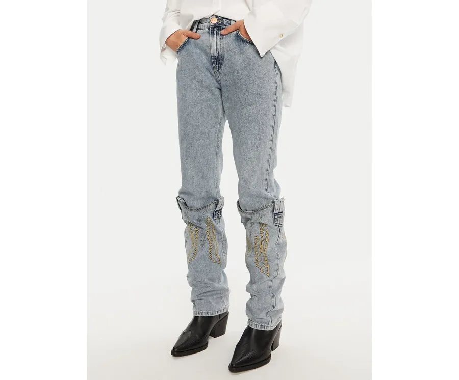 obrazek 1 One Teaspoon Jeansy 26712 Niebieski Straight Fit