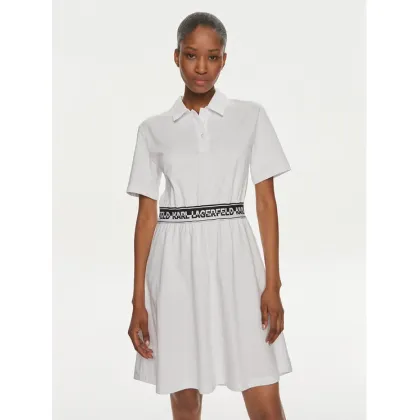 Zdjęcie KARL LAGERFELD Sukienka codzienna 241W1350 Biały Regular Fit