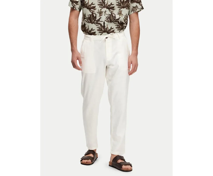 obrazek 1 Selected Homme Chinosy 16087636 Biały Slim Tapered Fit