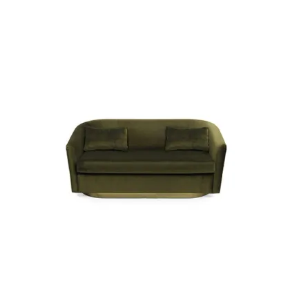 Picture Portuguese two-seater sofa in green