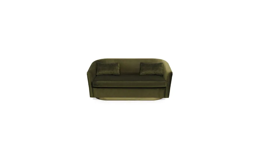obrazek 1 Portugalska dwuosobowa sofa w kolorze zielonym