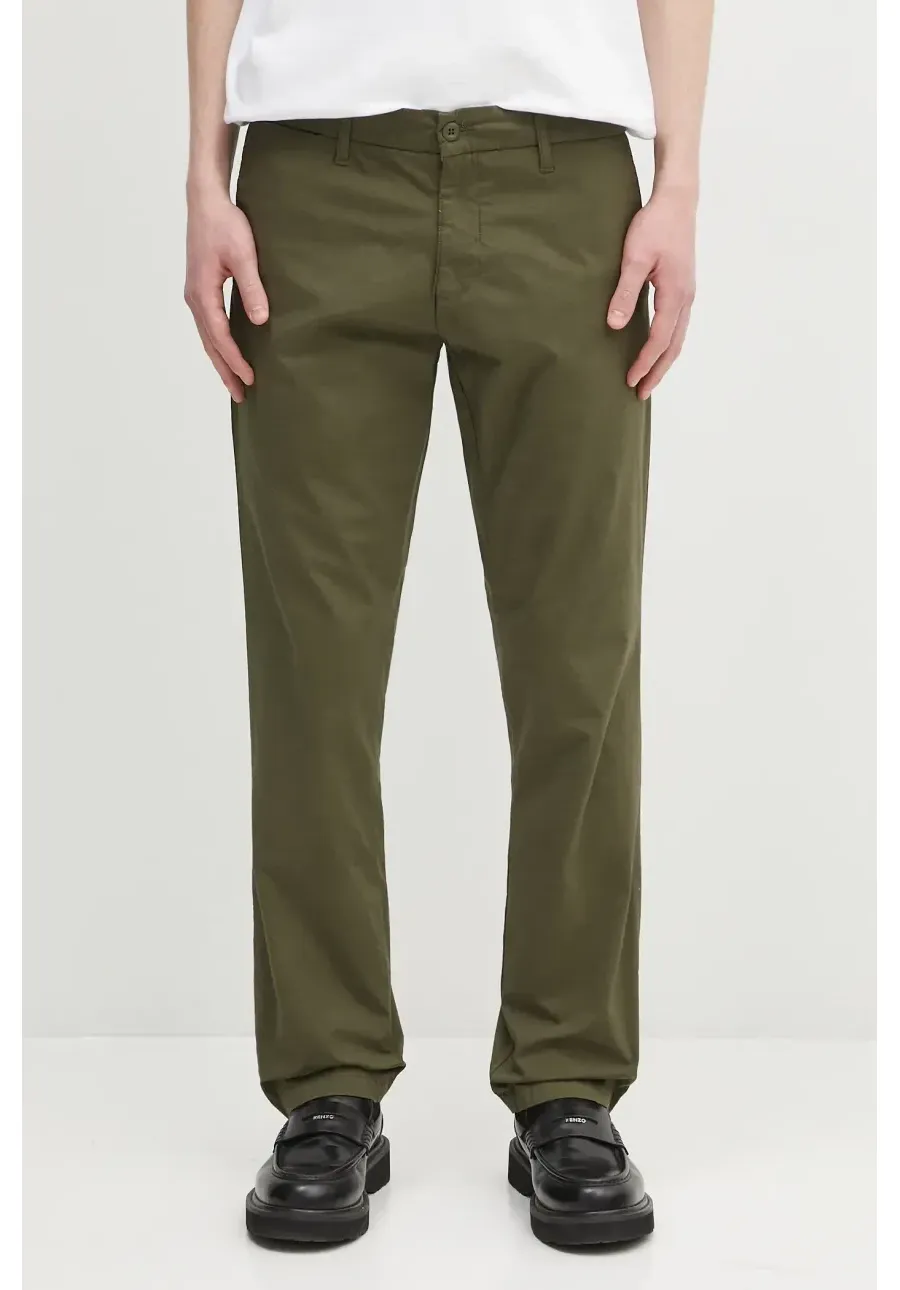 obrazek 1 Carhartt WIP spodnie Sid Pant męskie kolor zielony w fasonie chinos I027955.4102