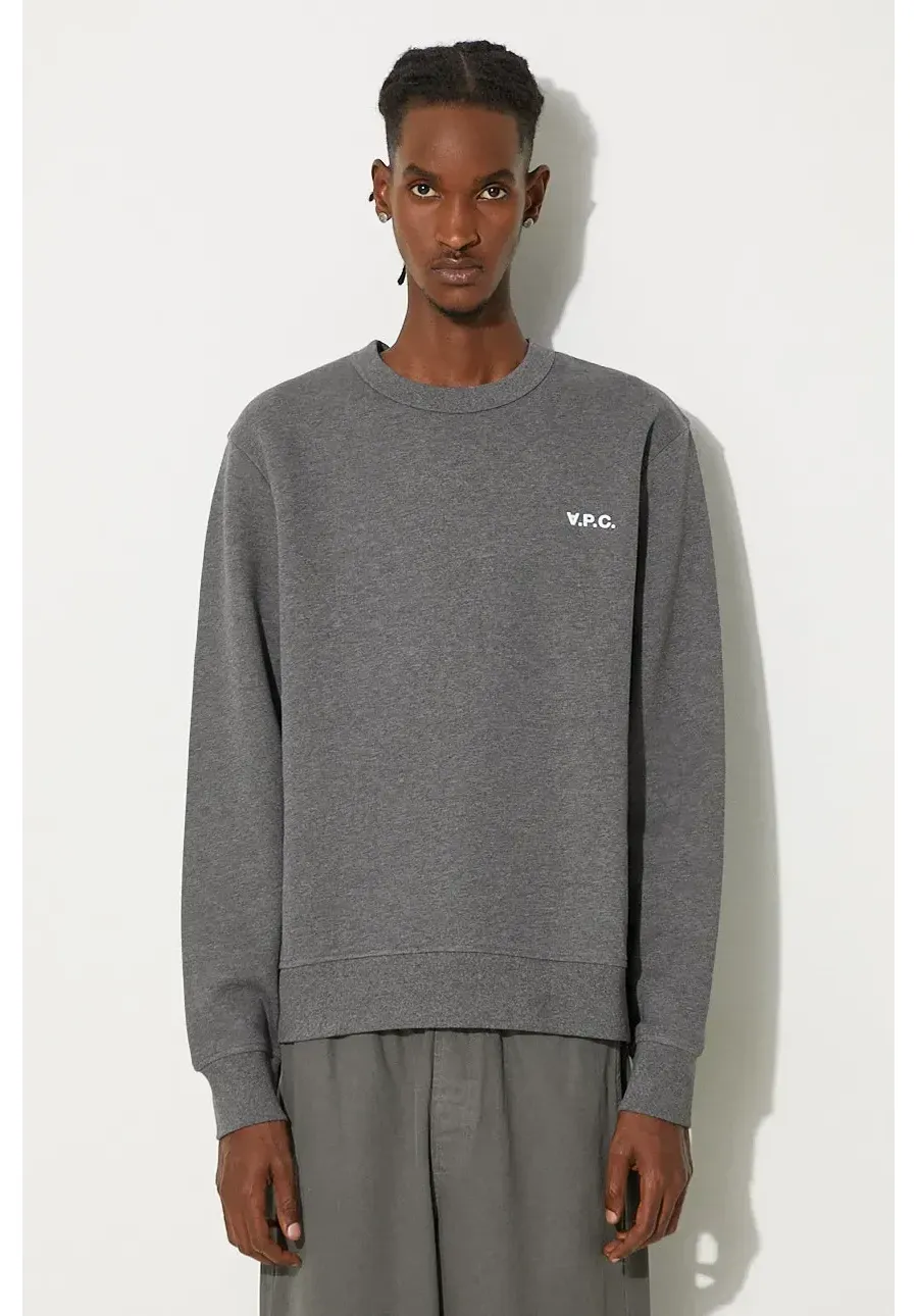 obrazek 1 A.P.C. bluza Boxy Petit Vpc męska kolor szary melanżowa COHBR-H27916