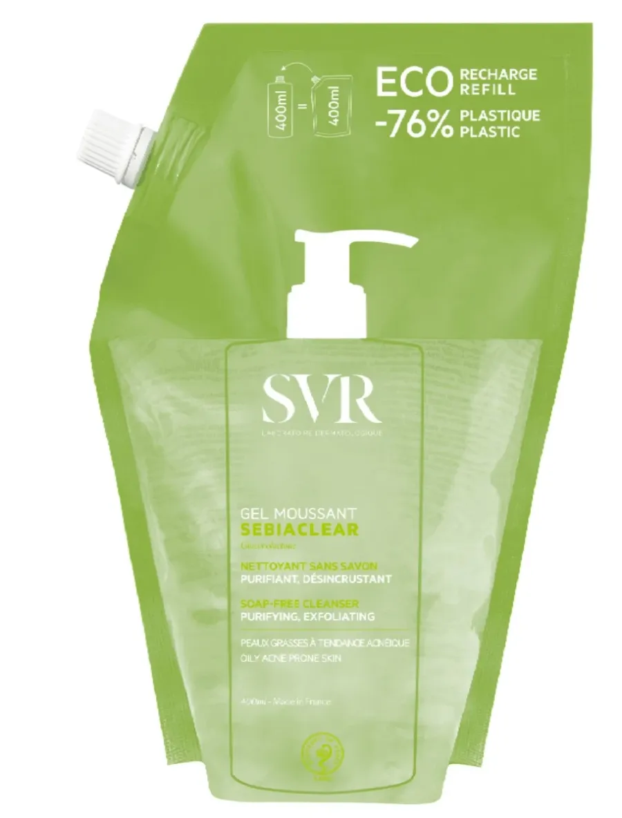 obrazek 1 SVR Sebiaclear Gel Moussant Refill 400 ml