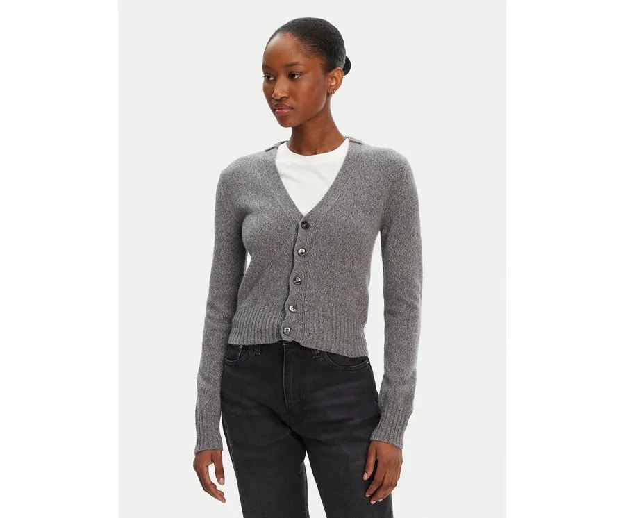 obrazek 1 AMI PARIS Kardigan FKC127.005 Szary Regular Fit