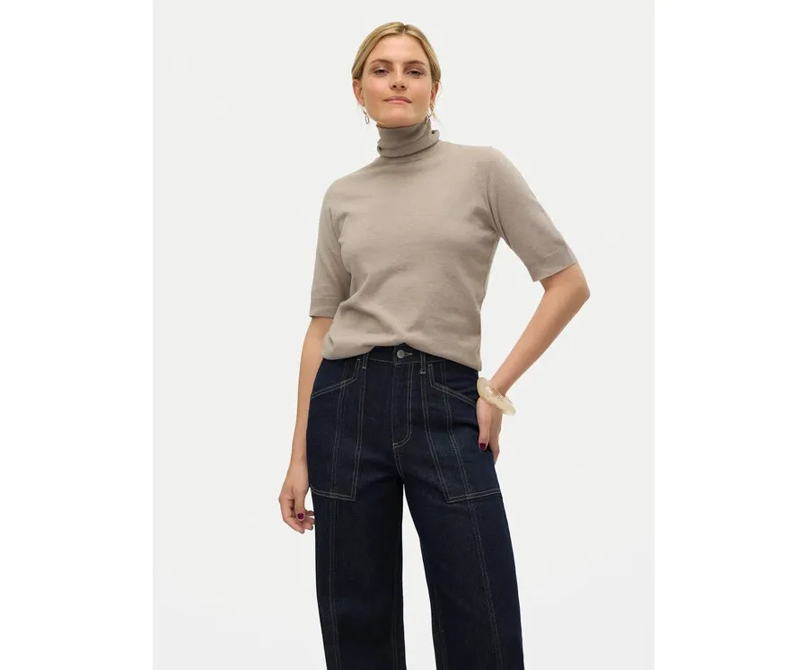 obrazek 1 Vero Moda Sweter Fantastic 10320735 Szary Standard Fit