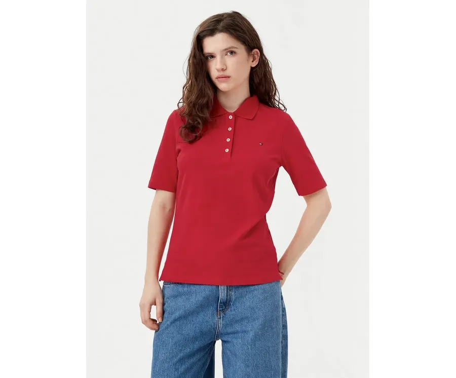obrazek 1 Tommy Hilfiger Polo 1985 WW0WW43224 Czerwony Regular Fit