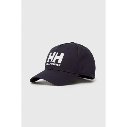 Zdjęcie Helly Hansen czapka z daszkiem kolor granatowy z nadrukiem 67434