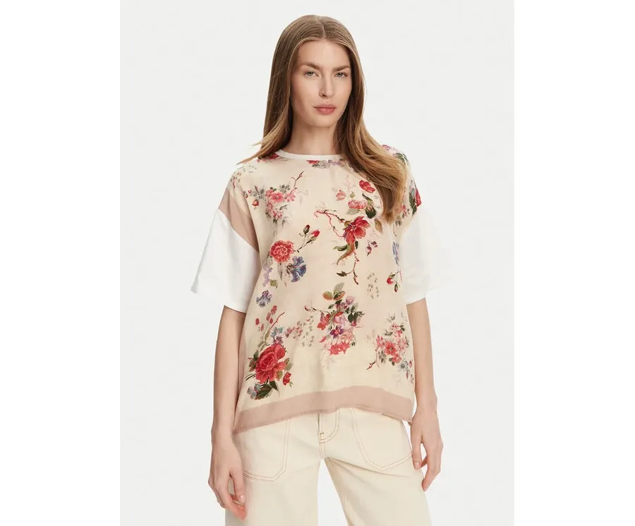 obrazek 1 Weekend Max Mara T-Shirt Pampas 2515941082 Beżowy Relaxed Fit