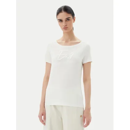 Zdjęcie EA7 Emporio Armani T-Shirt 7W000184 AF10373 U0005 Écru Regular Fit