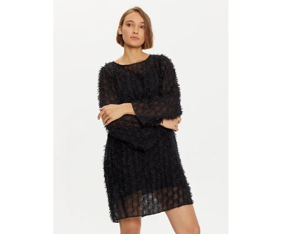 obrazek 1 Karen by Simonsen Sukienka koktajlowa Rubina 10105170 Czarny Oversize