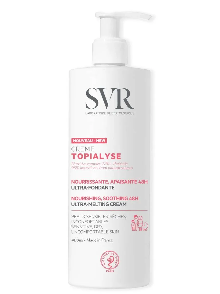obrazek 1 SVR Topialyse Creme Odżywczy krem do twarzy i ciała 400 ml