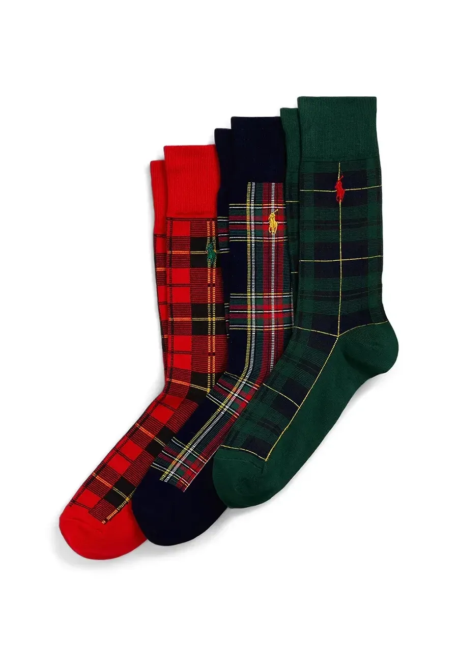 obrazek 1 Polo Ralph Lauren skarpetki 3-pack męskie kolor szary 449958859