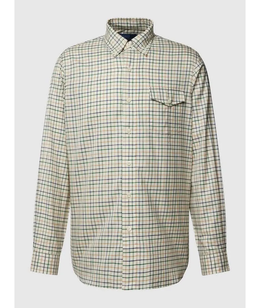 obrazek 1 Koszula casualowa o kroju regular fit z kołnierzykiem typu button down