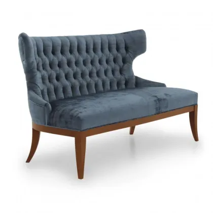 Zdjęcie Elegancka sofa o współczesnych liniach i strukturze drewna bukowego - Sevensedie