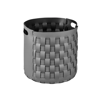 Zdjęcie Szary pleciony kosz Bottega Ø40xH40 cm