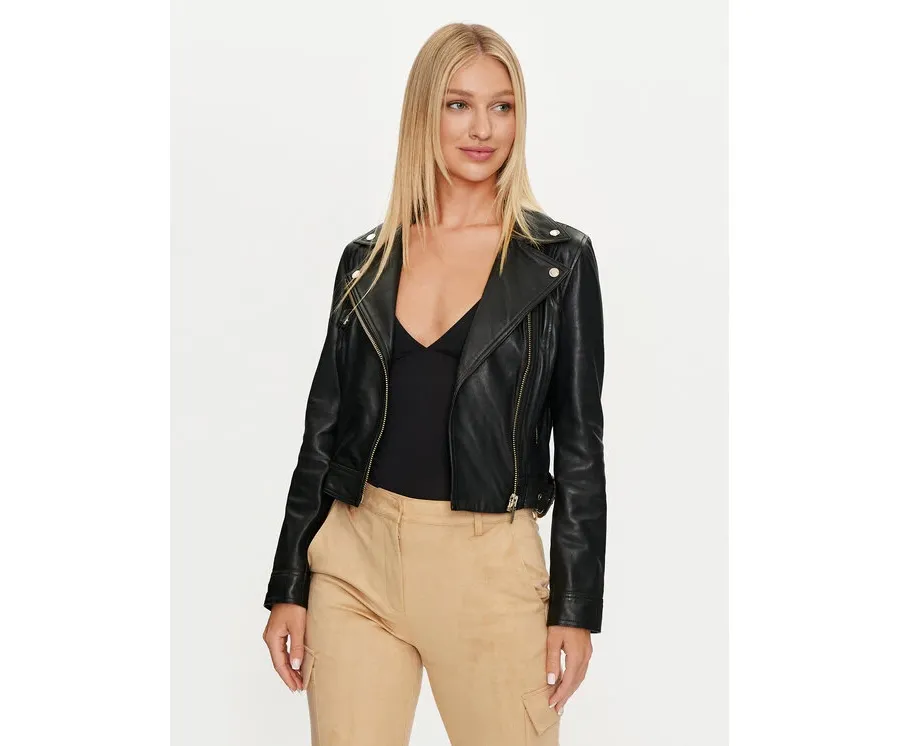 obrazek 1 Marciano Guess Kurtka skórzana 4YGL17 7133A Czarny Regular Fit