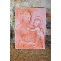 Picture Beautiful bas-relief of Madonna and Child - Fornace Masini