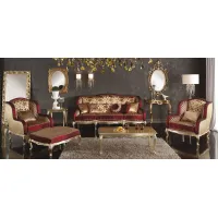 Zdjęcie Włoska antyczna pufa do unikalnego salonu - Morello Gianpaolo